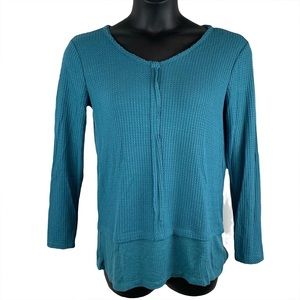 St John’s Bay Waffle Knit Tunic top , (oversized) size S